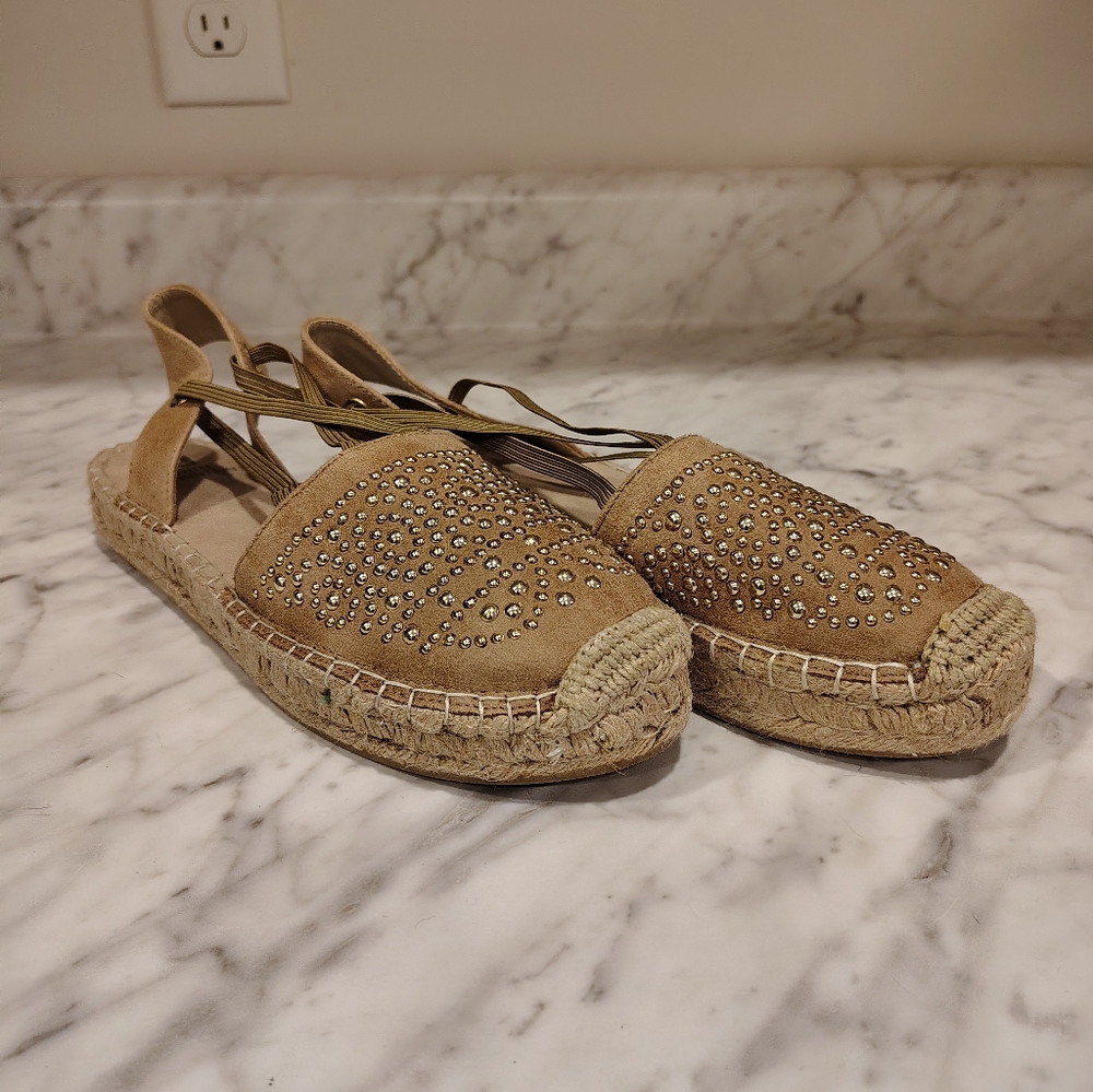 White Mountain Highland Studded Espadrilles